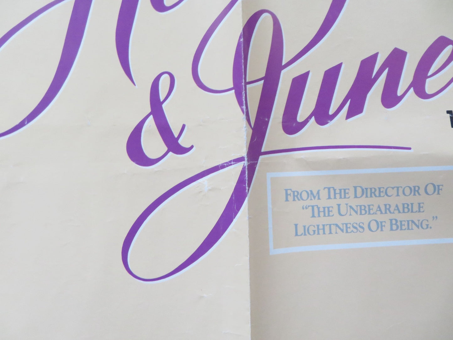 HENRY AND JUNE UK QUAD (30"x 40") ROLLED POSTER FRED WARD UMA THURMAN 1990 Rendezvous Cinema Movie posters