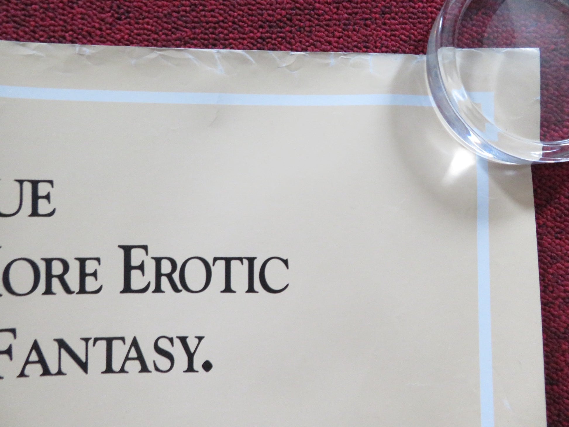 HENRY AND JUNE UK QUAD (30"x 40") ROLLED POSTER FRED WARD UMA THURMAN 1990 Rendezvous Cinema Movie posters