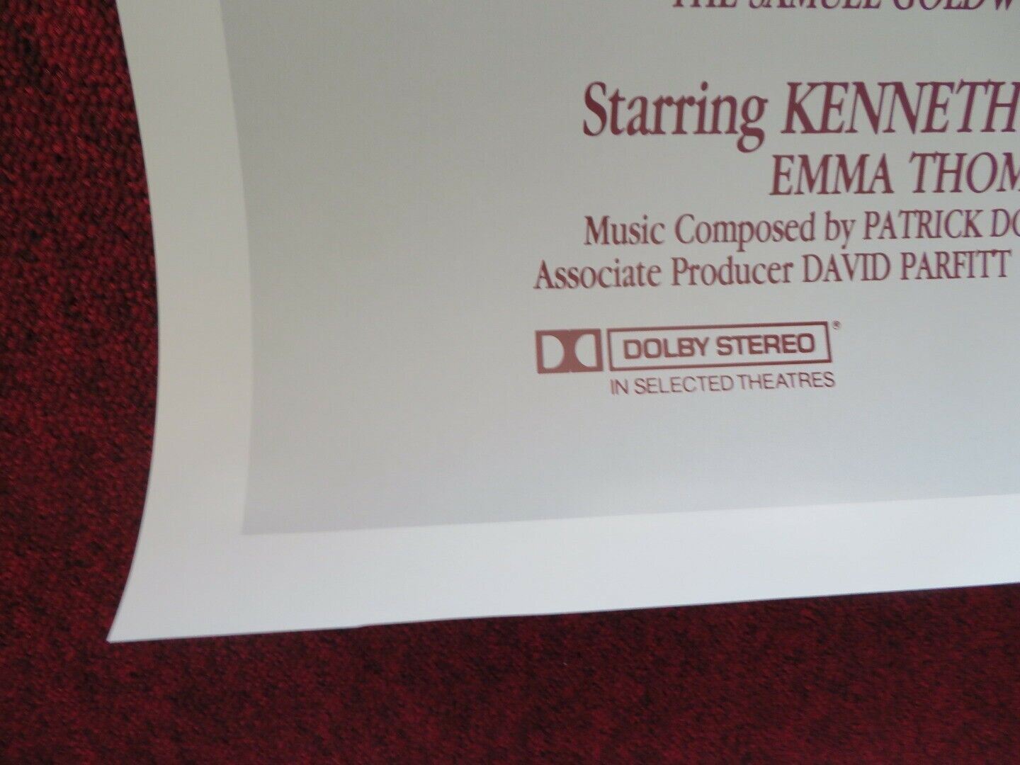 HENRY V US ONE SHEET ROLLED POSTER KENNETH BRANAGH 1989 Movie posters