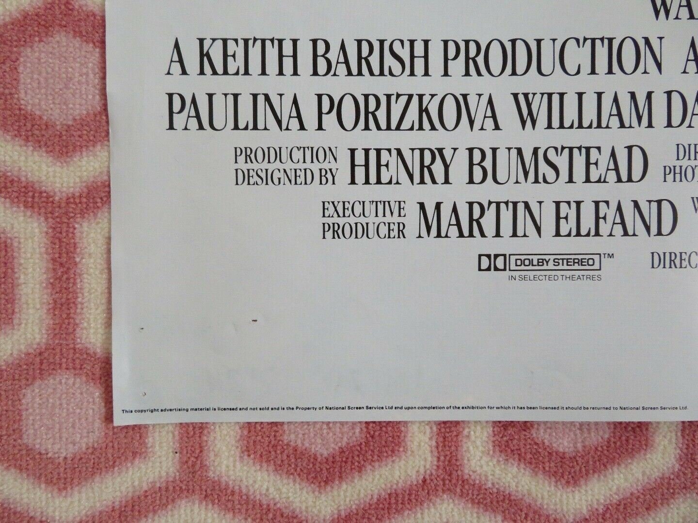 HER ALIBI COMEDY BRITISH ORIGINAL QUAD POSTER TOM SELLECK 1989 Movie posters