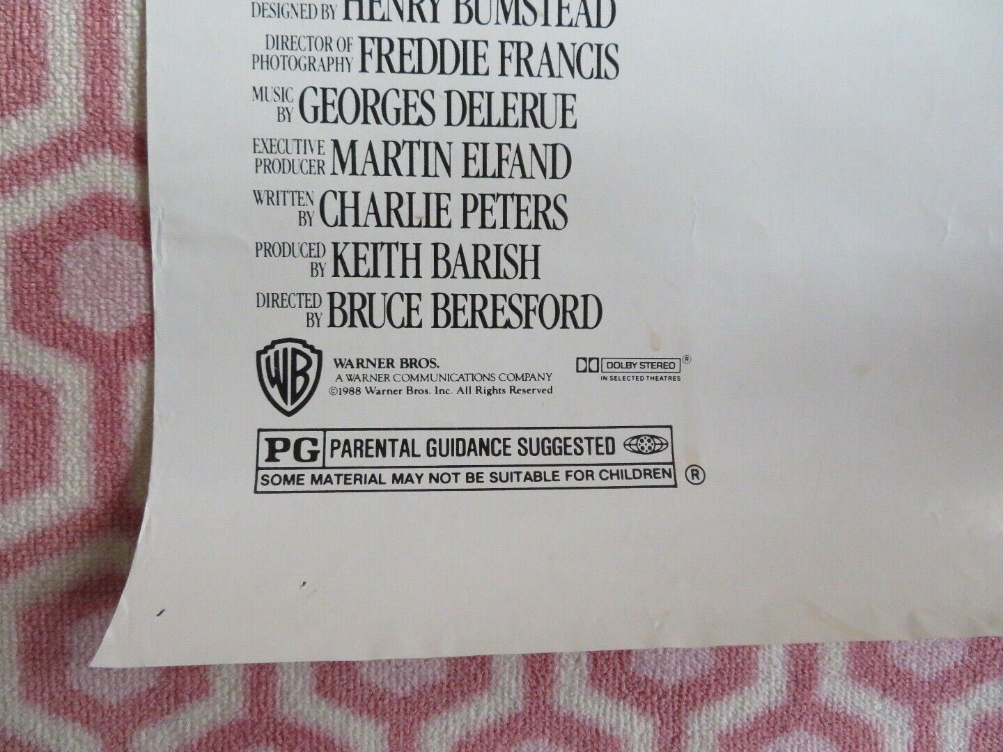 HER ALIBI ONE SHEET ROLLED POSTER TOM SELLECK 1989 STYLE B - Rendezvous Cinema