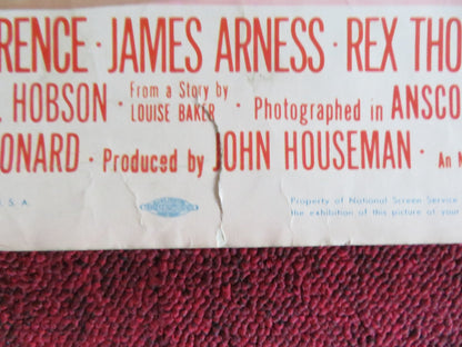 HER TWELVE MEN US INSERT (14"x 36") POSTER GREER GARSON ROBERT RYAN 1954 Rendezvous Cinema Movie posters