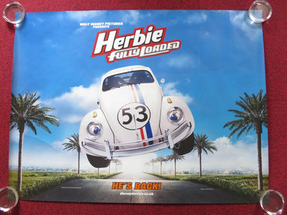 HERBIE FULLY LOADED UK QUAD ROLLED POSTER DISNEY LINDSAY LOHAN KEATON 2005 Rendezvous Cinema Movie posters