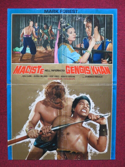 HERCULES AGAINST THE BARBARIANS ITALIAN FOGLIO ROLLED POSTER MARK FOREST Movie posters