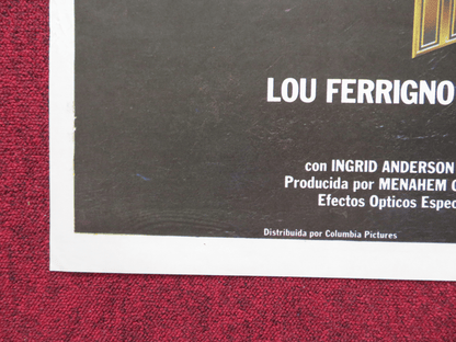 HERCULES FOLDED ARGENTINA ONE SHEET POSTER CANNON LOU FERRIGNO BRAD HARRIS 1983 Rendezvous Cinema Movie posters