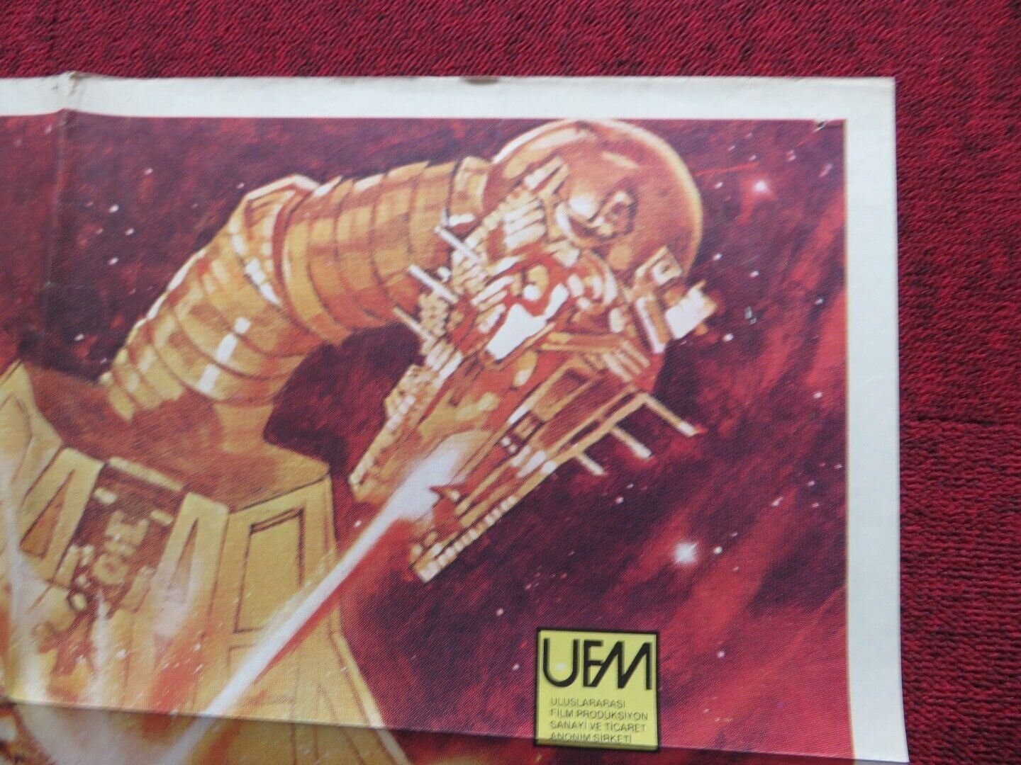 HERCULES FOLDED TURKISH ONE SHEET POSTER LOU FERRIGNO BRAD HARRIS 1983 Movie posters