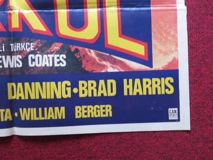 HERCULES FOLDED TURKISH ONE SHEET POSTER LOU FERRIGNO BRAD HARRIS 1983 Movie posters