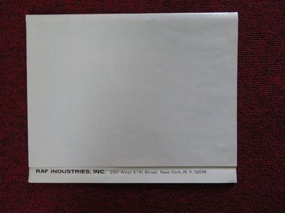 HERCULES IN NEW YORK - PRESSBOOK UNCUT RAF INDUSTRIES INC. SCHWARZENEGGER 1970 Rendezvous Cinema Movie posters