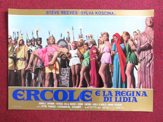 HERCULES UNCHAINED ITALIAN FOTOBUSTA POSTER STEEVE REEVES SYLVA KOSCINA 1959 Rendezvous Cinema Movie posters