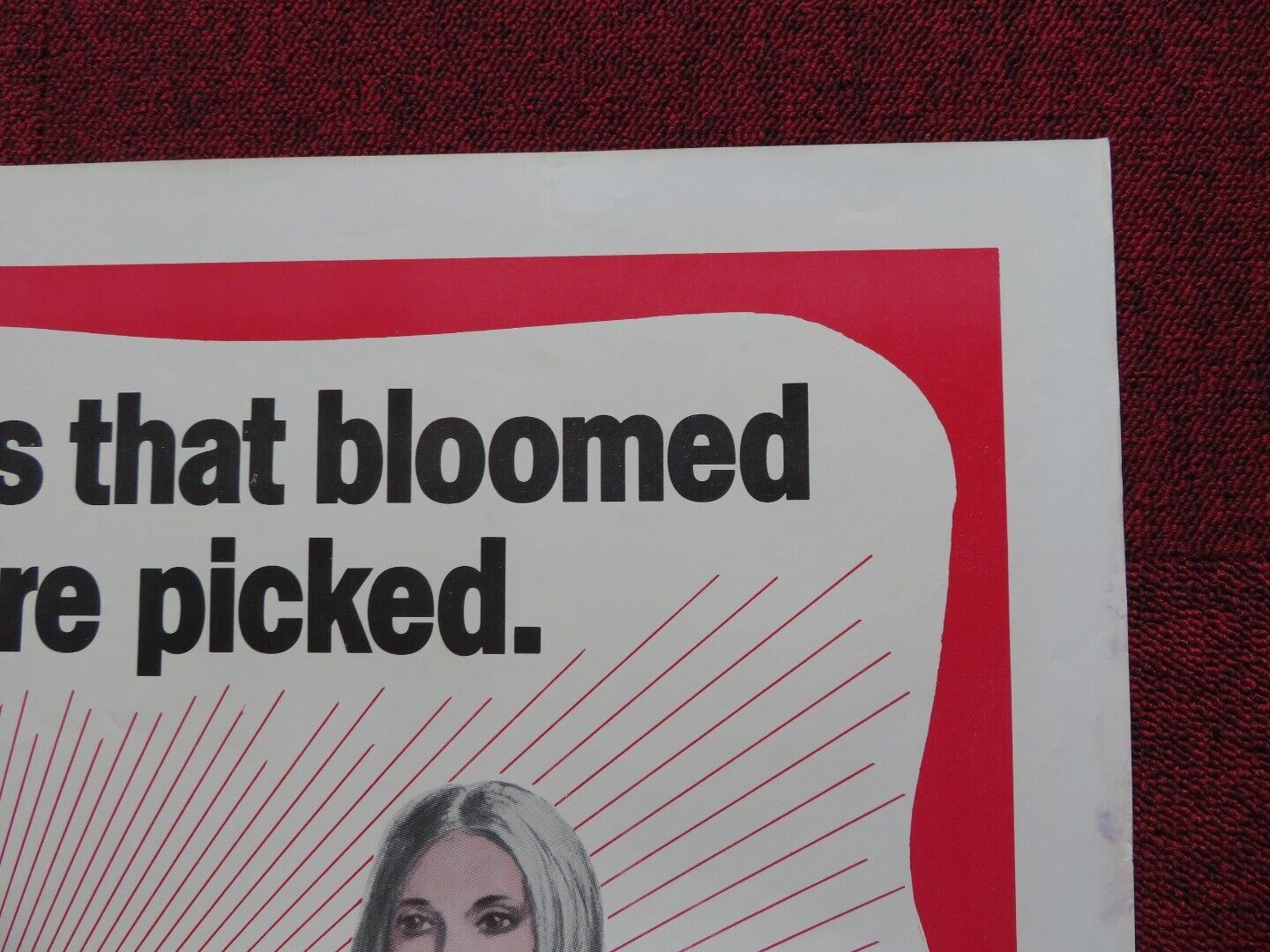 HERE AND NOW FOLDED US ONE SHEET POSTER DANIELLE OUIMET CHANTAL RENAUD 1970 - Rendezvous Cinema