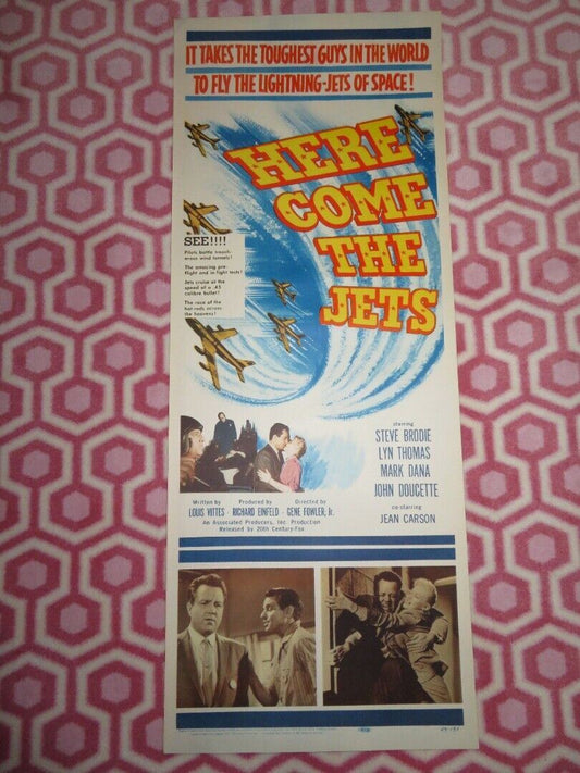 HERE COME THE JETS US INSERT (14"x 36") POSTER STEVE BRODIE LYN THOMAS 1959 Movie posters