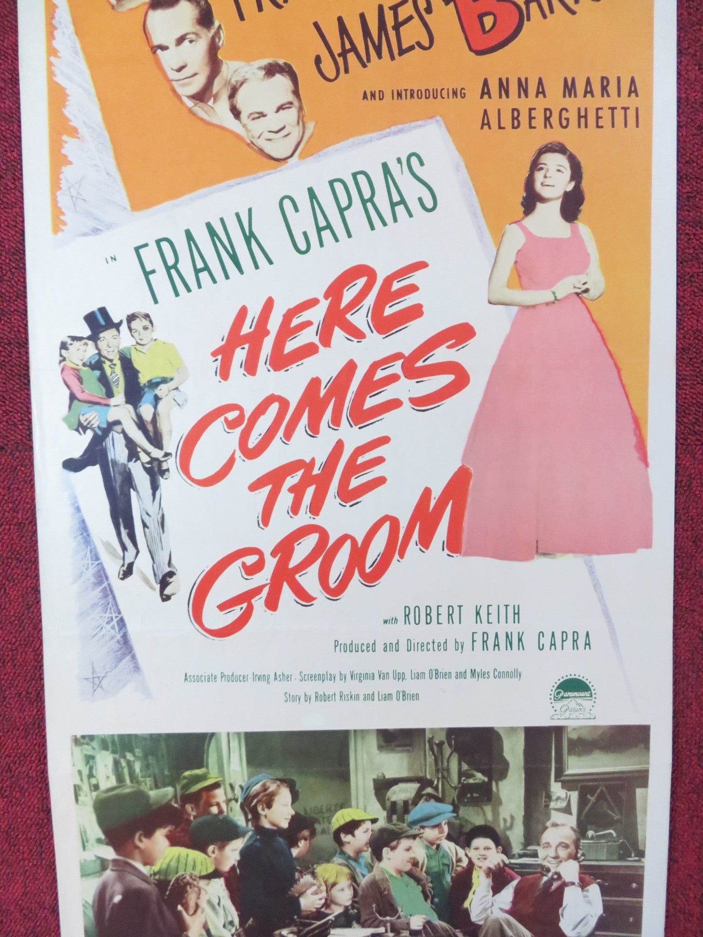 HERE COMES THE GROOM US INSERT (14"x 36") POSTER BING CROSBY JANE WYMAN 1951 Rendezvous Cinema Movie posters