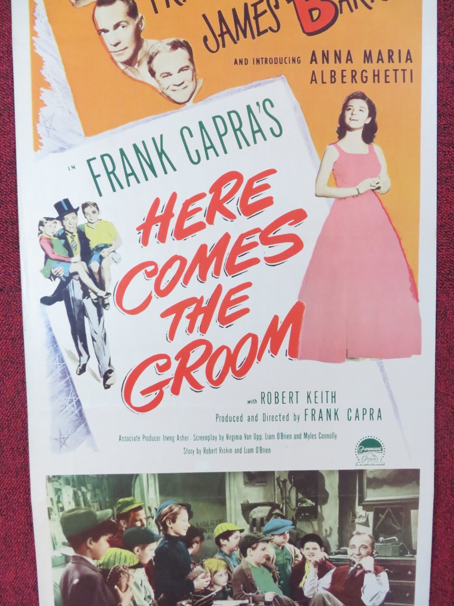 HERE COMES THE GROOM US INSERT (14"x 36") POSTER BING CROSBY JANE WYMAN 1951 Rendezvous Cinema Movie posters