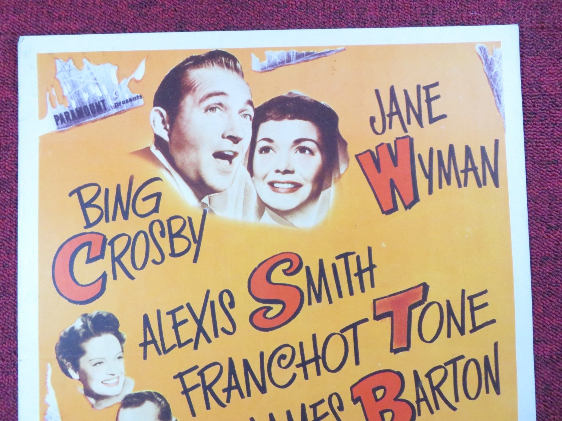 HERE COMES THE GROOM US INSERT (14"x 36") POSTER BING CROSBY JANE WYMAN 1951 Rendezvous Cinema Movie posters