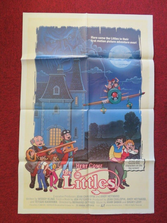 HERE COMES THE LITTLES FOLDED US ONE SHEET POSTER JIMMY KEEGAN BETTINA BUSH 1985 Movie posters