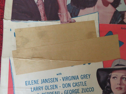 HERE COMES TROUBLE/ WHO KILLED DOC ROBIN US INSERT (14"x 36") POSTER 1948 Movie posters