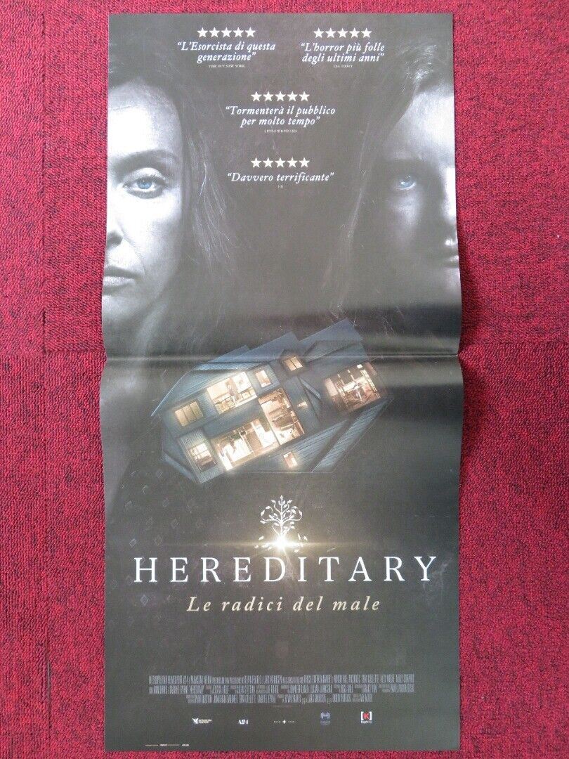 HEREDITARY ITALIAN LOCANDINA (26.5"x12.5") POSTER ALEX WOLFF GABRIEL BYRNE 2018 Movie posters