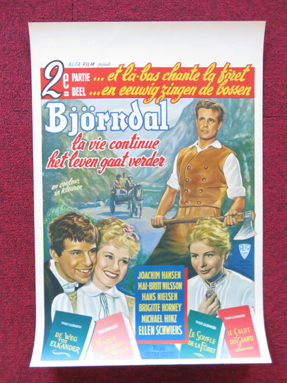 HERITAGE OF BJORNDAL BELGIUM (14"x 20.5") POSTER JOACHIM HANSEN M. NILSSON 1960 Rendezvous Cinema Movie posters