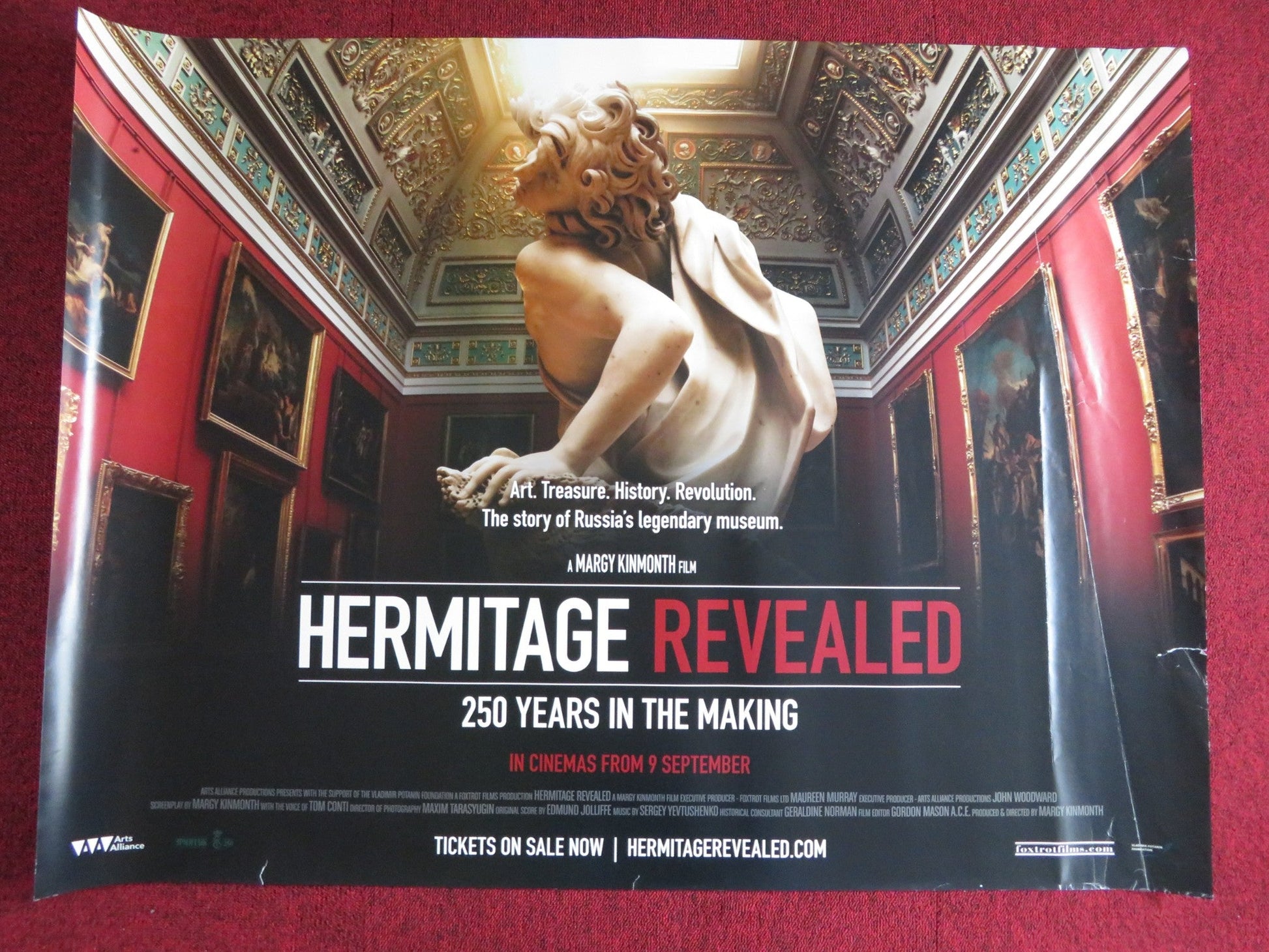 HERMITAGE REVEALED UK QUAD (30"x 40") ROLLED POSTER TOM CONTI 2014 Rendezvous Cinema Movie posters