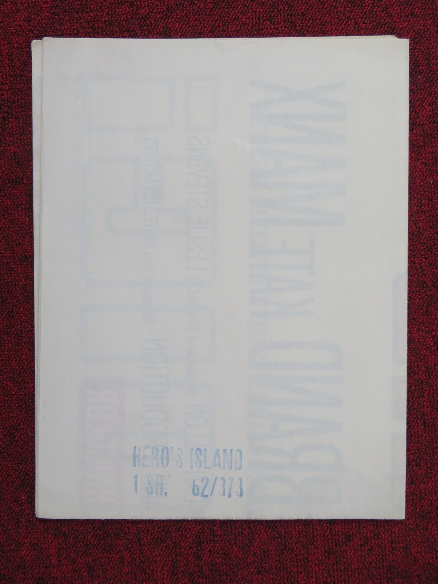 HERO'S ISLAND FOLDED US ONE SHEET POSTER JAMES MASON RIP TORN 1962 Rendezvous Cinema Movie posters