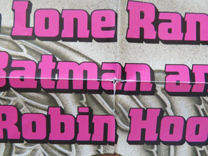 HEROWORK FOLDED US ONE SHEET POSTER ROB BROWNING ROBERT CHAPLE 1977 Movie posters