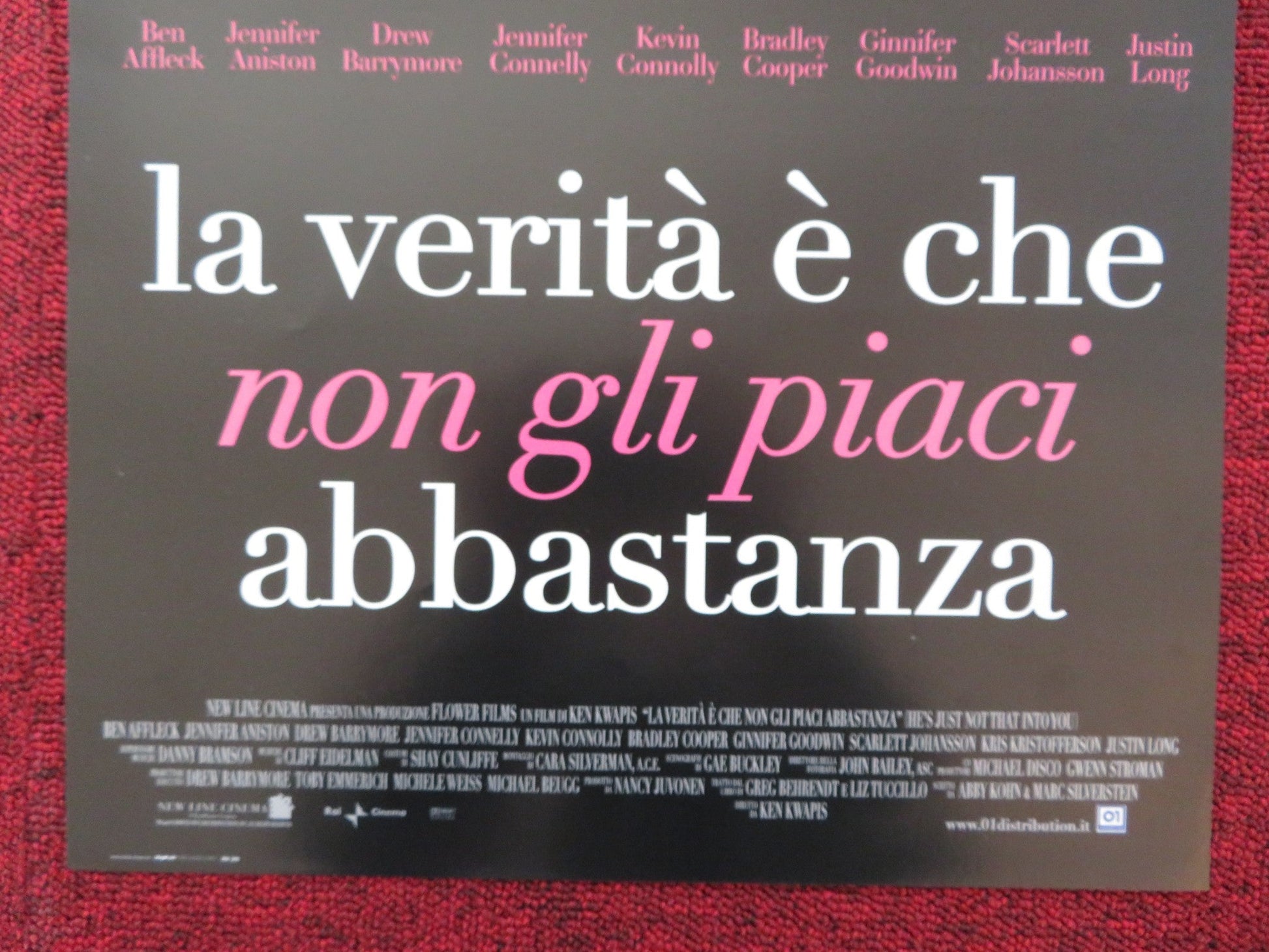 HE'S JUST NOT THAT INTO YOU ITALIAN LOCANDINA POSTER BEN AFFLECK 2009 Rendezvous Cinema Movie posters