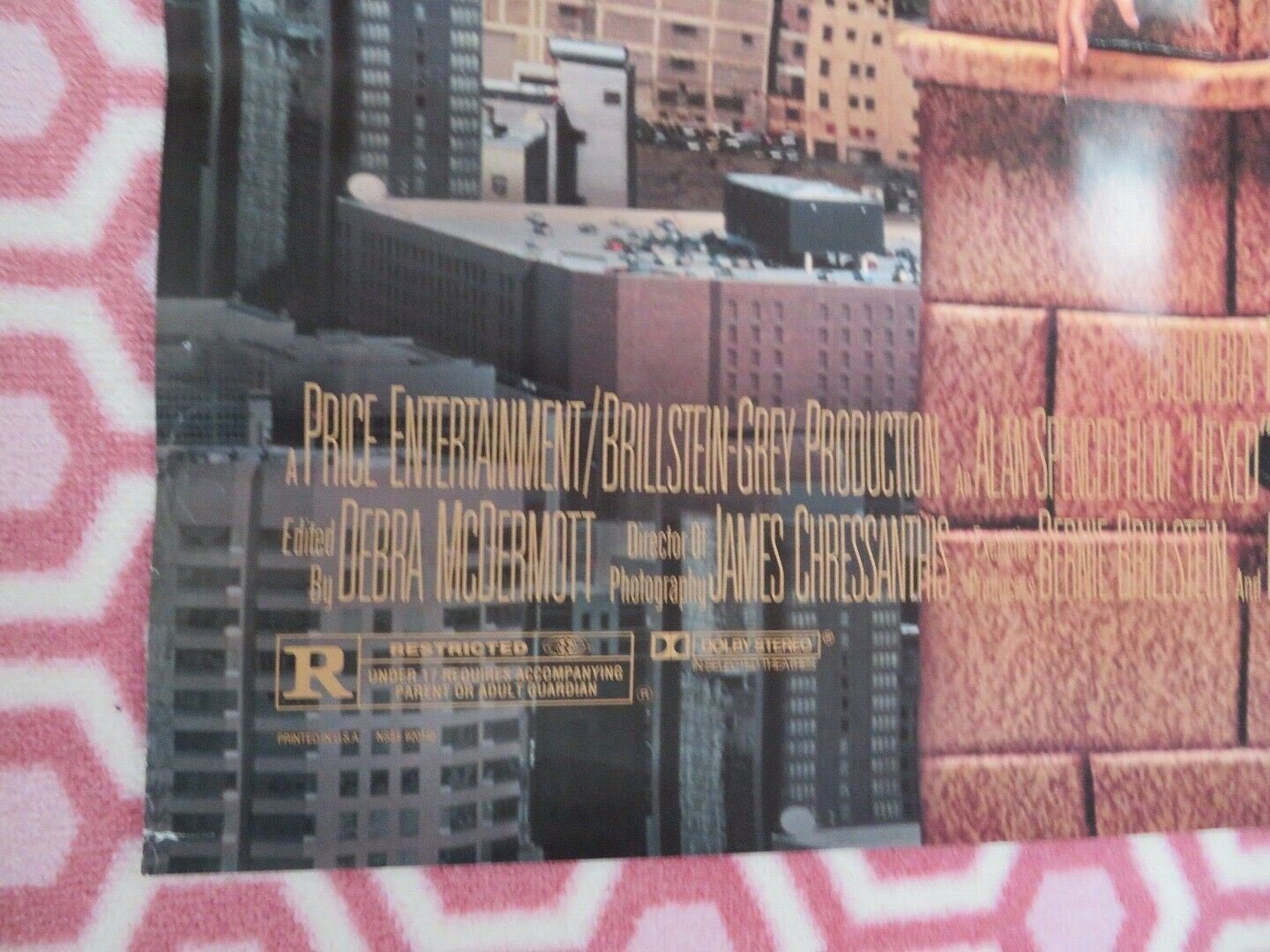 HEXED ONE SHEET POSTER ARYE GROSS CLAUDIA CHRISTIAN NORMAN FELL 1993 - Rendezvous Cinema