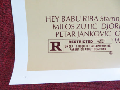 HEY BABU RIBA US ONE SHEET ROLLED POSTER GALA VIDENOVIC RELJA BASIC 1985 Rendezvous Cinema Movie posters