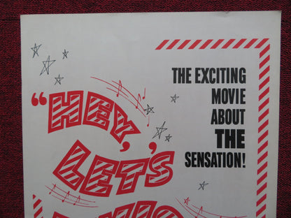 HEY, LET'S TWIST US INSERT (14"x 36") POSTER JOEY DEE THE STARLITERS 1962 Rendezvous Cinema Movie posters