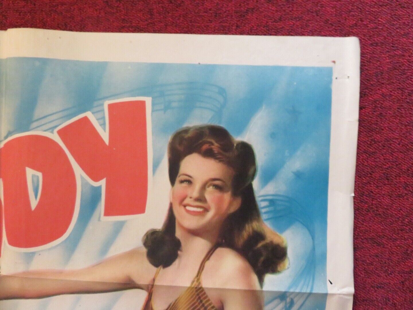 HI BUDDY FOLDED US ONE SHEET POSTER ROBERT PAIGE HARRIET HILLIARD 1942 Movie posters