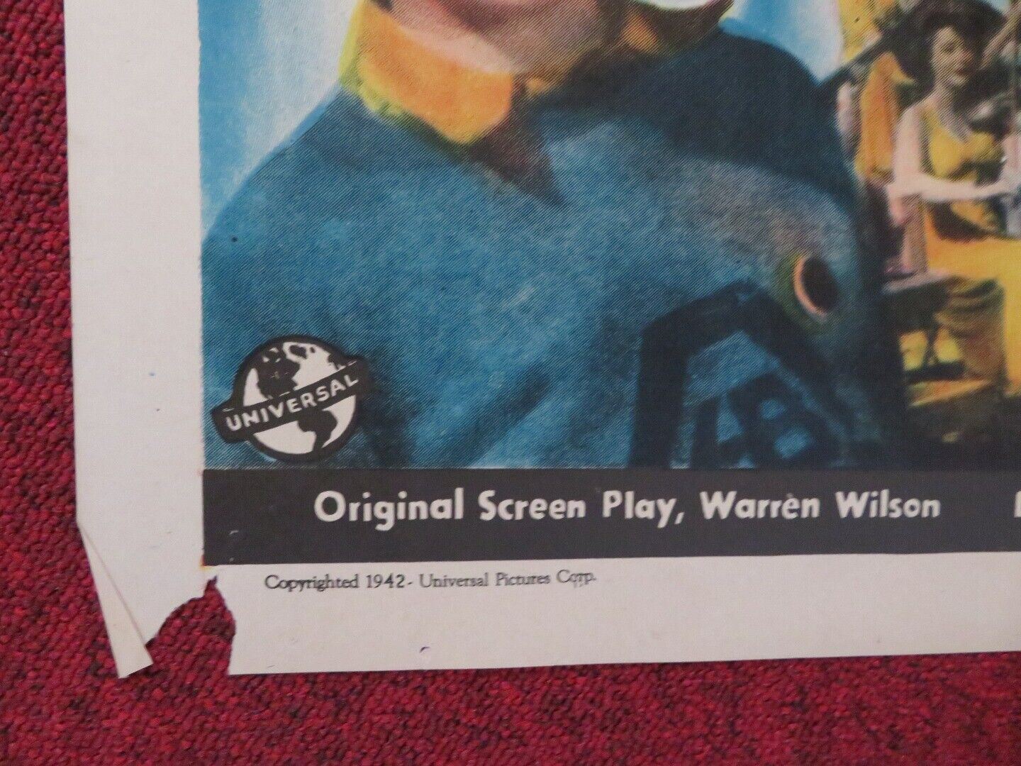 HI BUDDY FOLDED US ONE SHEET POSTER ROBERT PAIGE HARRIET HILLIARD 1942 Movie posters