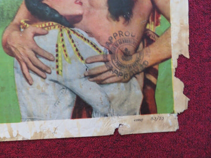 HIAWATHA FOLDED US ONE SHEET POSTER VINCE EDWARDS YVETTE DUGUAY 1952 Rendezvous Cinema Movie posters