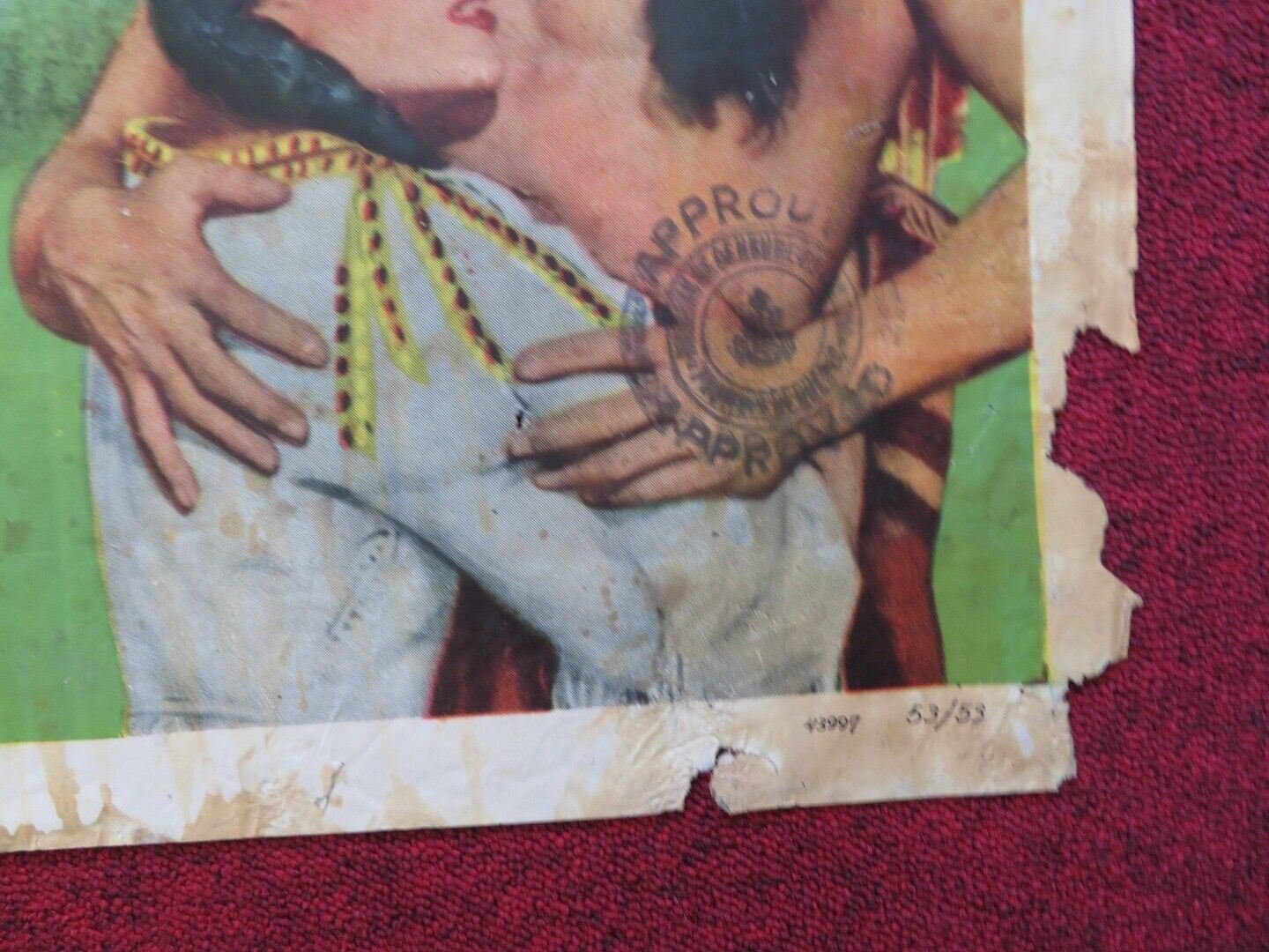 HIAWATHA FOLDED US ONE SHEET POSTER VINCE EDWARDS YVETTE DUGUAY 1952 Movie posters