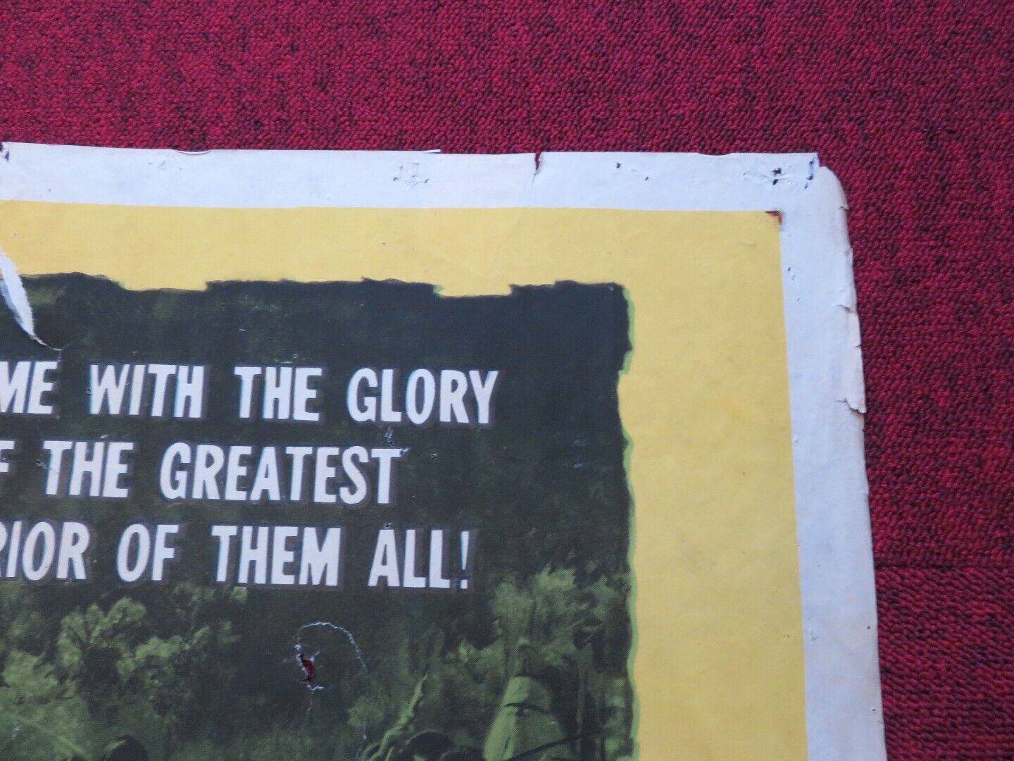 HIAWATHA FOLDED US ONE SHEET POSTER VINCE EDWARDS YVETTE DUGUAY 1952 Rendezvous Cinema Movie posters