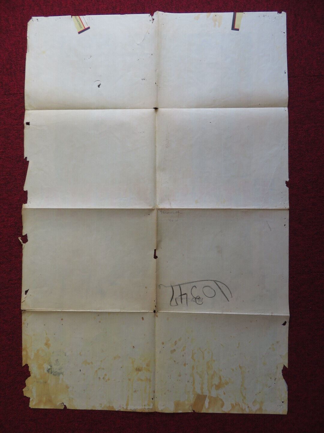 HIAWATHA FOLDED US ONE SHEET POSTER VINCE EDWARDS YVETTE DUGUAY 1952 Rendezvous Cinema Movie posters