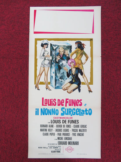 HIBERNATUS ITALIAN LOCANDINA POSTER LOUIS DE FUNES BERNARD ALANE 1969 Rendezvous Cinema Movie posters