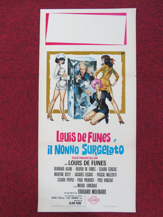 HIBERNATUS ITALIAN LOCANDINA POSTER LOUIS DE FUNES BERNARD ALANE 1969 Rendezvous Cinema Movie posters