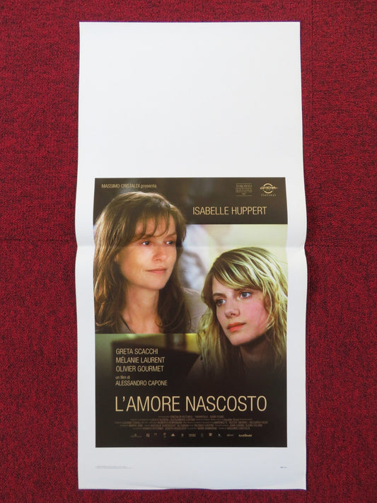 HIDDEN LOVE ITALIAN LOCANDINA POSTER ISABELLE HUPPERT GRETA SCACCHI 2007 Rendezvous Cinema Movie posters