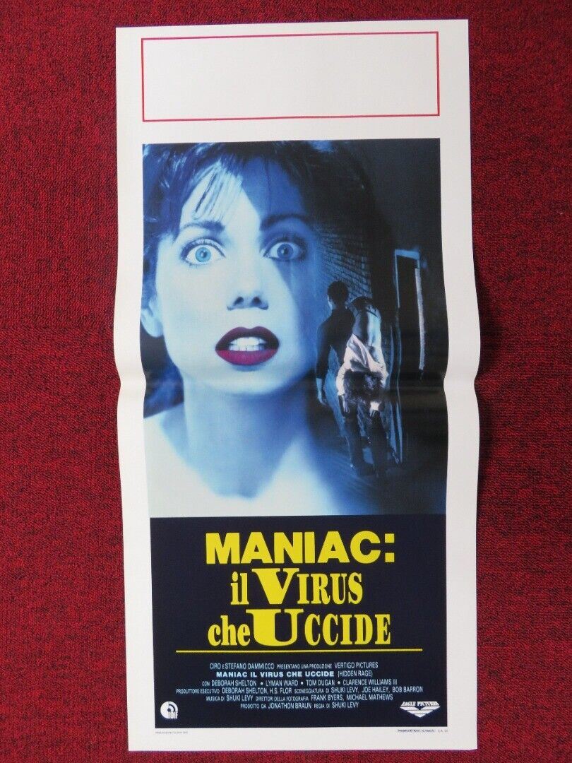 HIDDEN RAGE/ Perfect Victims ITALIAN LOCANDINA (27.5"x13") POSTER 1989 Movie posters