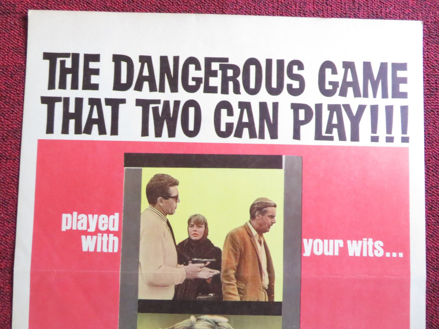 HIDE AND SEEK US INSERT (14"x 36") POSTER IAN CARMICHAEL JANET MUNRO 1964 Rendezvous Cinema Movie posters