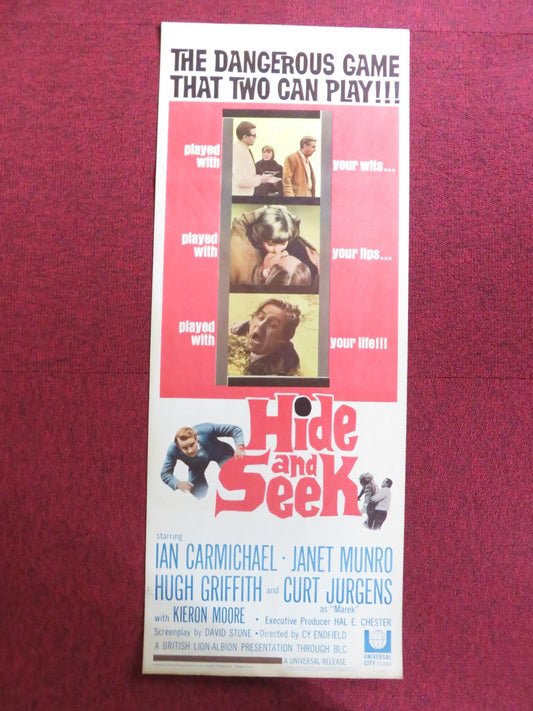 HIDE AND SEEK US INSERT (14"x 36") POSTER IAN CARMICHAEL JANET MUNRO 1964 Rendezvous Cinema Movie posters