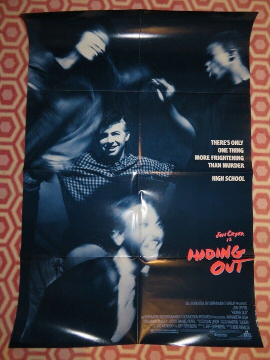 HIDING OUT US ONE SHEET POSTER JON CRYER 1987 Movie posters