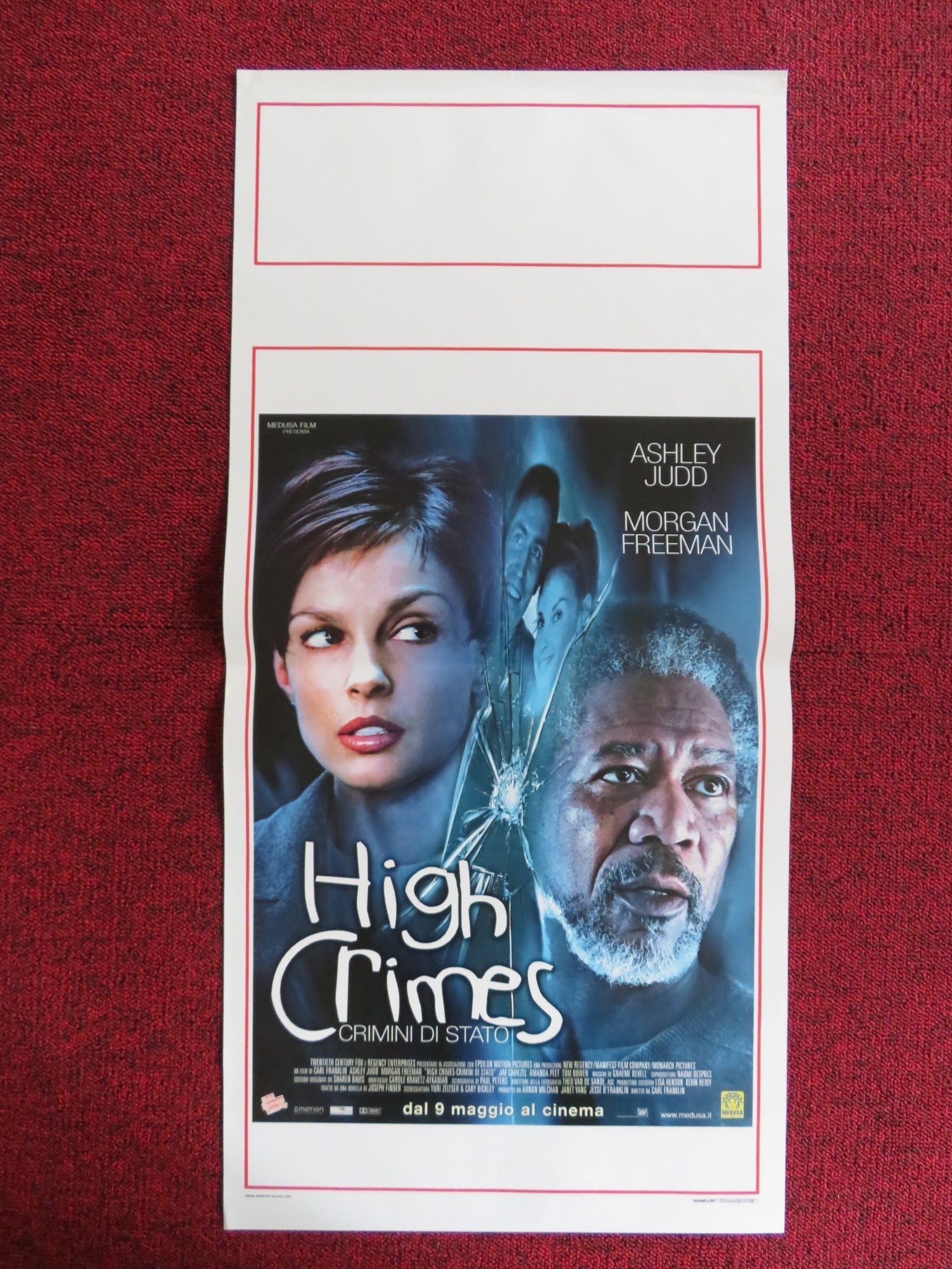 HIGH CRIMES ITALIAN LOCANDINA POSTER ASHLEY JUDD MORGAN FREEMAN 2003 Rendezvous Cinema Movie posters