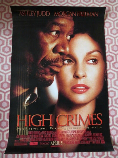 HIGH CRIMES VERSION A US ONE SHEET ROLLED POSTER A JUDD MORGAN FREEMAN 2002 Movie posters