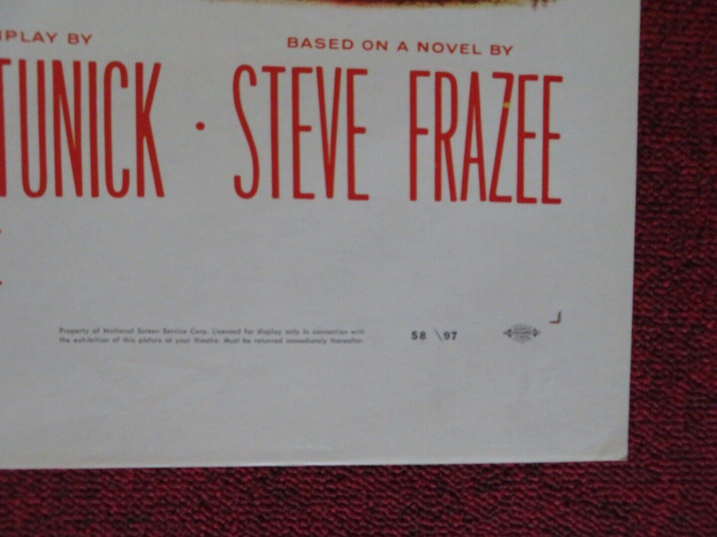 HIGH HELL ONE FOLDED US ONE SHEET POSTER JOHN DEREK ELAINE STEWART 1958 Movie posters