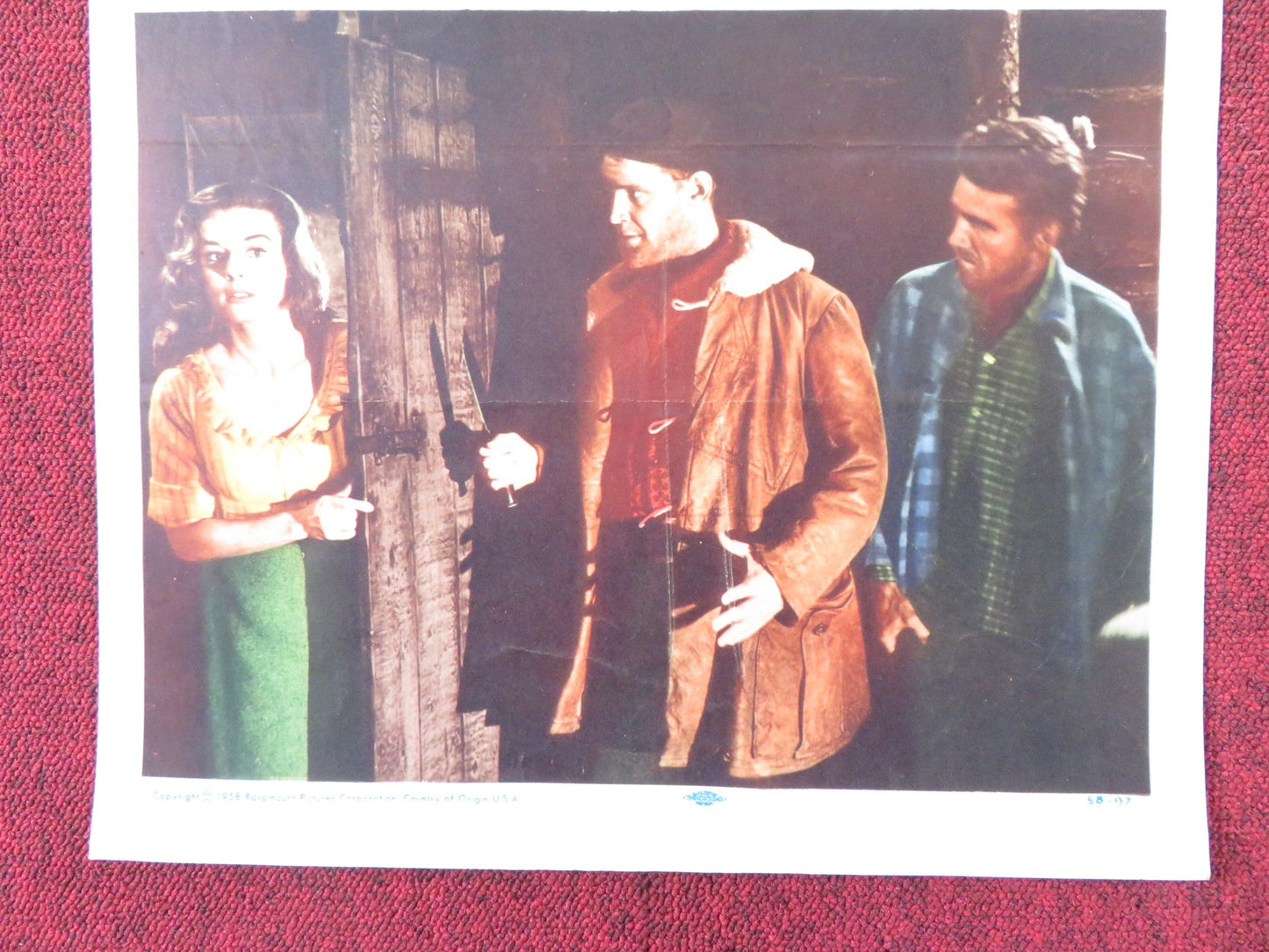 HIGH HELL US INSERT (14"x 36") POSTER JOHN DEREK ELAINE STEWART 1958 Rendezvous Cinema Movie posters