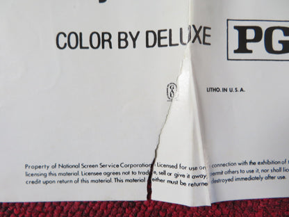 HIGH ROLLING IN A HOT CORVETTE FOLDED US ONE SHEET POSTER JOSEPH BOTTOMS 1977 Rendezvous Cinema Movie posters