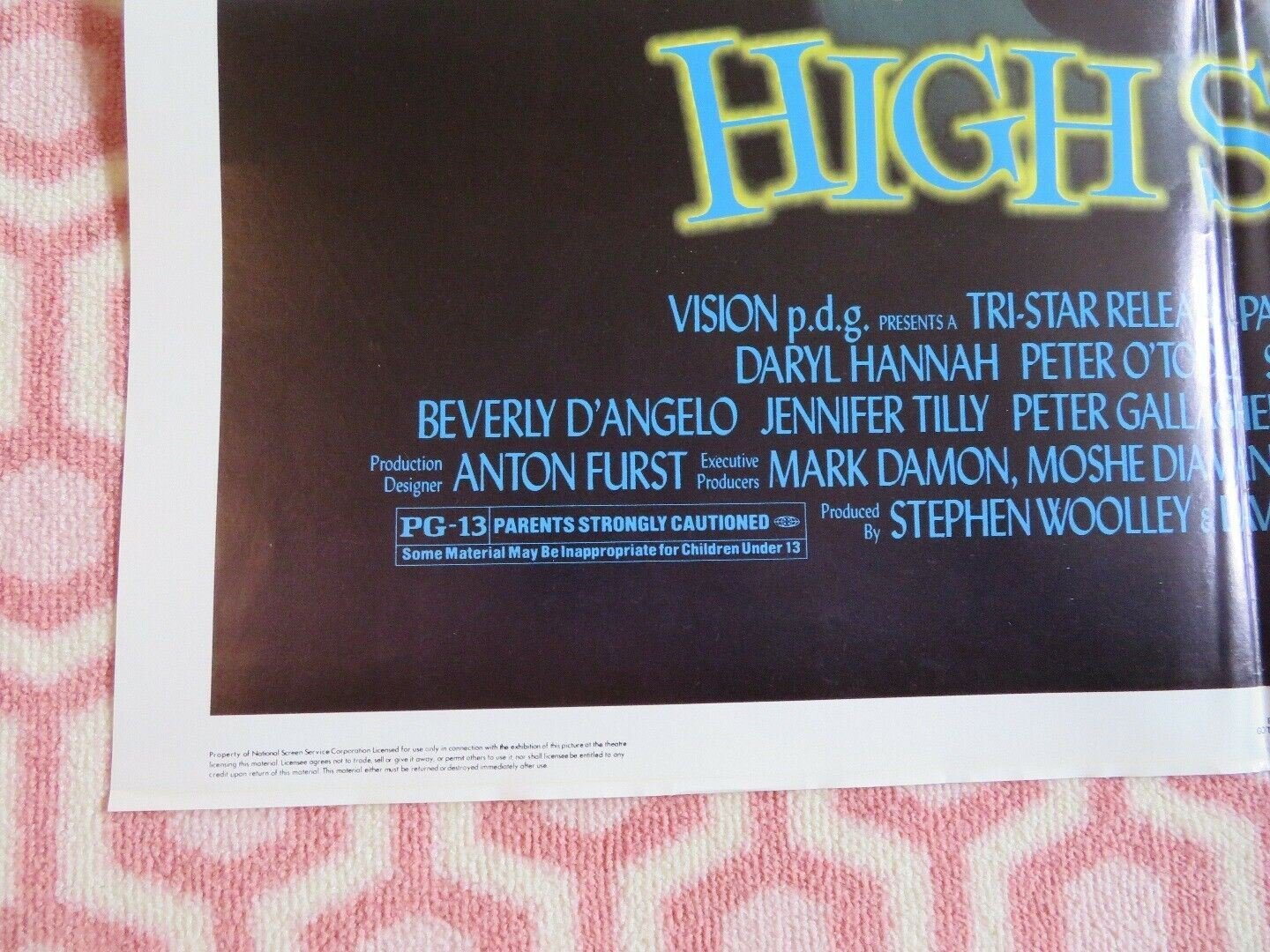 HIGH SPIRITS US ONE SHEET POSTER DARYL HANNAH PETER O'TOOLE 1988 Movie posters