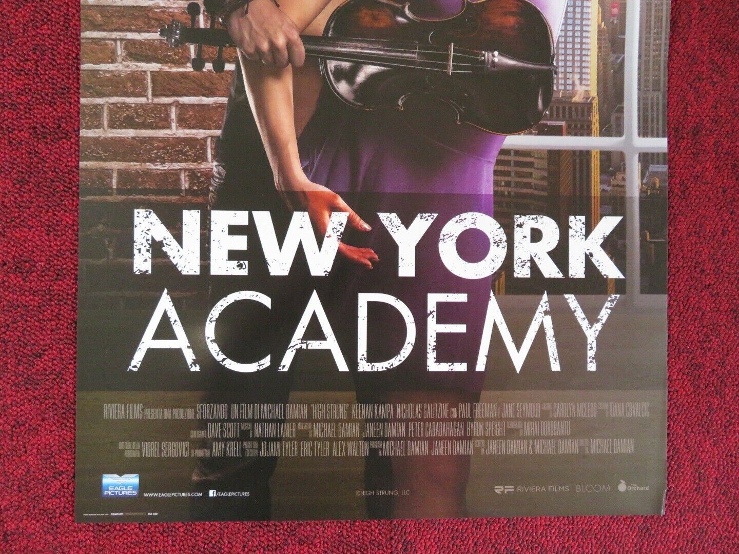 HIGH STRUNG ITALIAN LOCANDINA (26.5"x12.5") POSTER KEENAN KAMPA N GALITZI 2016 Rendezvous Cinema Movie posters