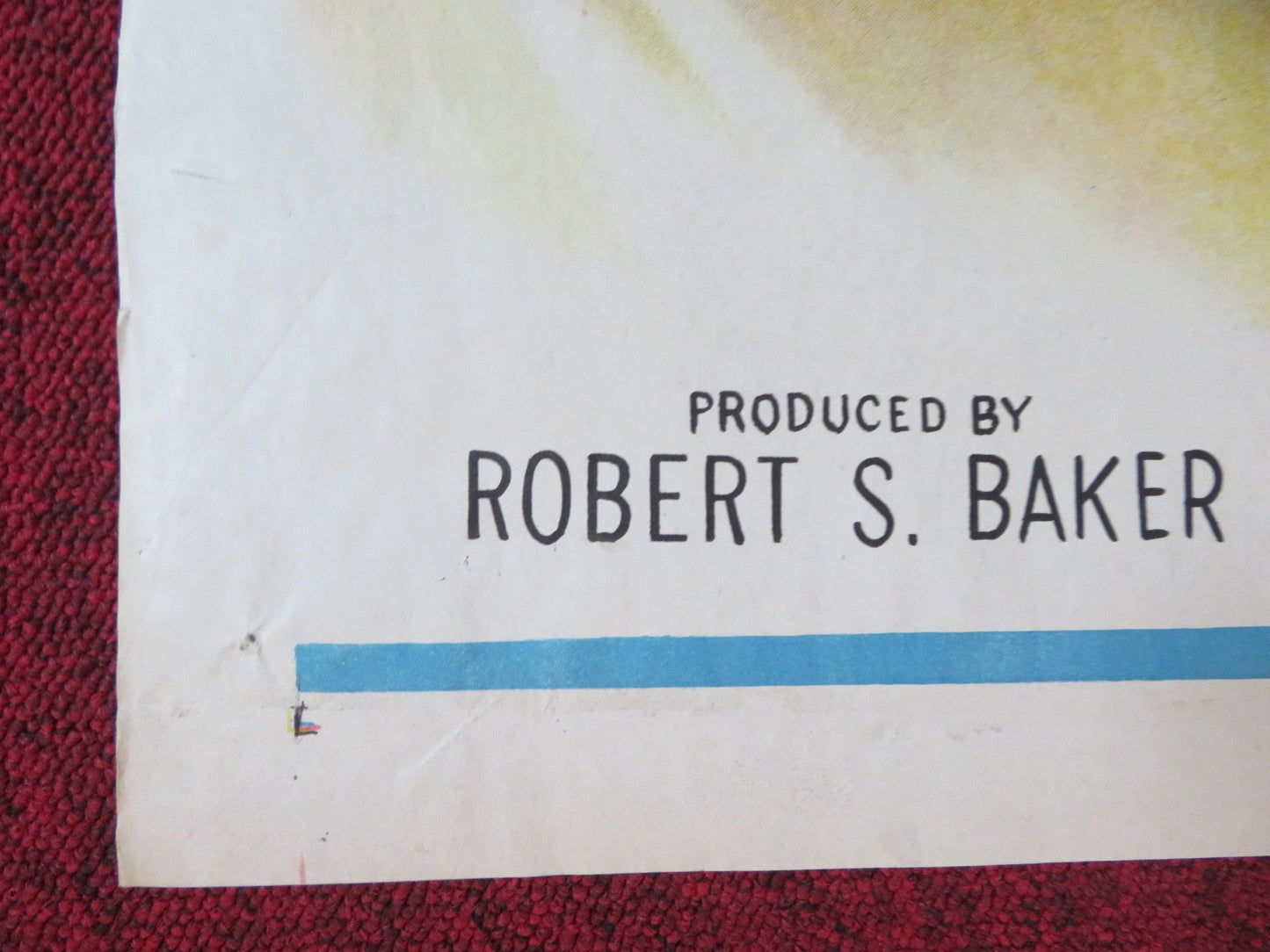 HIGH TERRACE FOLDED US ONE SHEET POSTER DALE ROBERTSON LOIS MAXWELL 1956 Rendezvous Cinema Movie posters